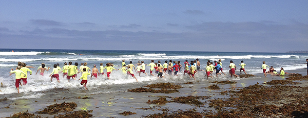 Competition day in the Junior Lifeguards.